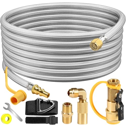 24FT Propane Hose for RV Gas Grill and Blackstone
