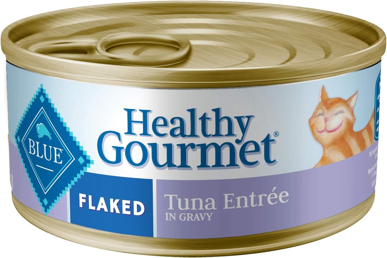 Blue Buffalo Healthy Gourmet Natural Adult Flaked Wet Cat Food Tuna 5.5-oz cans (Pack of 24)