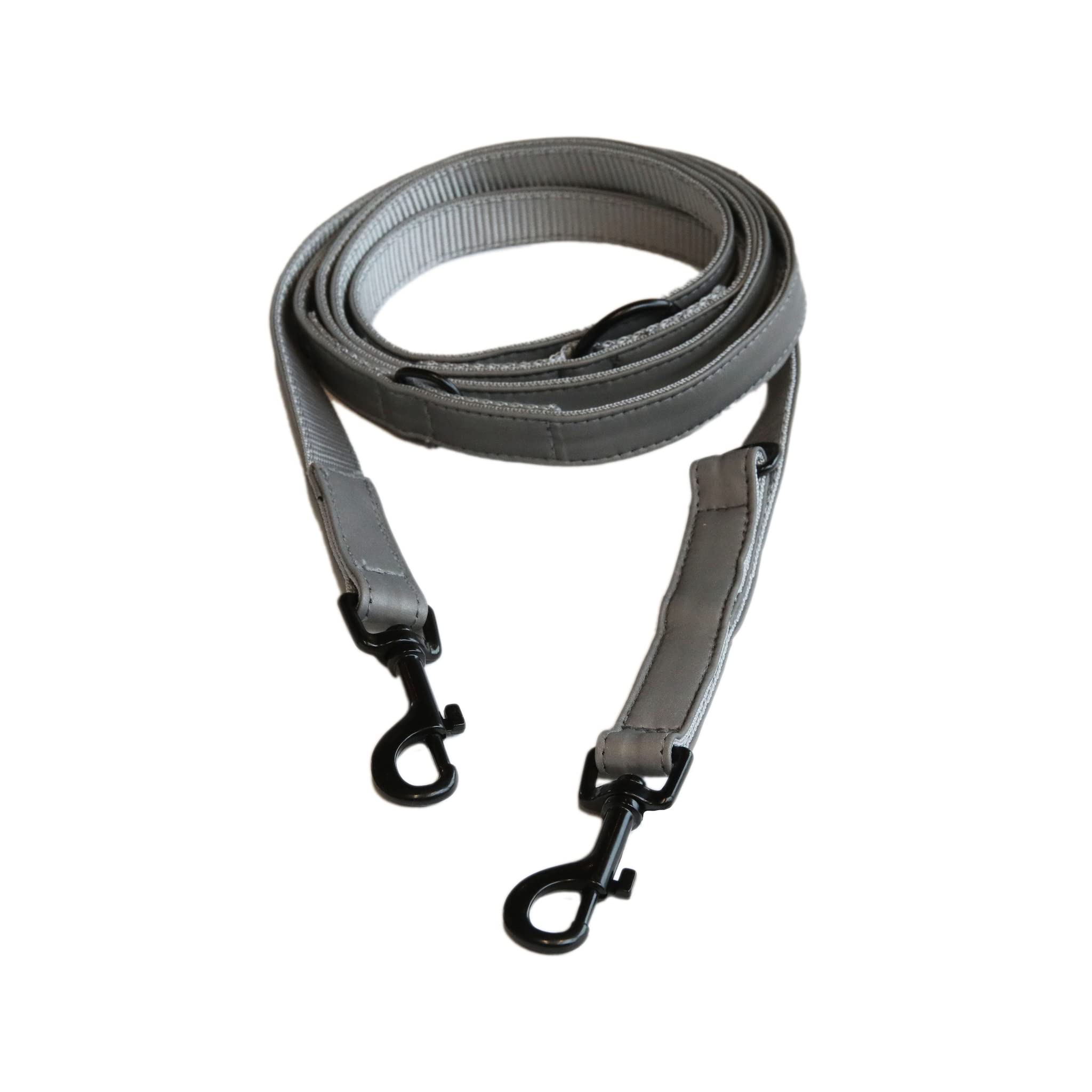 Laisse pour chien Kentucky Dy'on Dogwear argent réfléchissant 200cm
