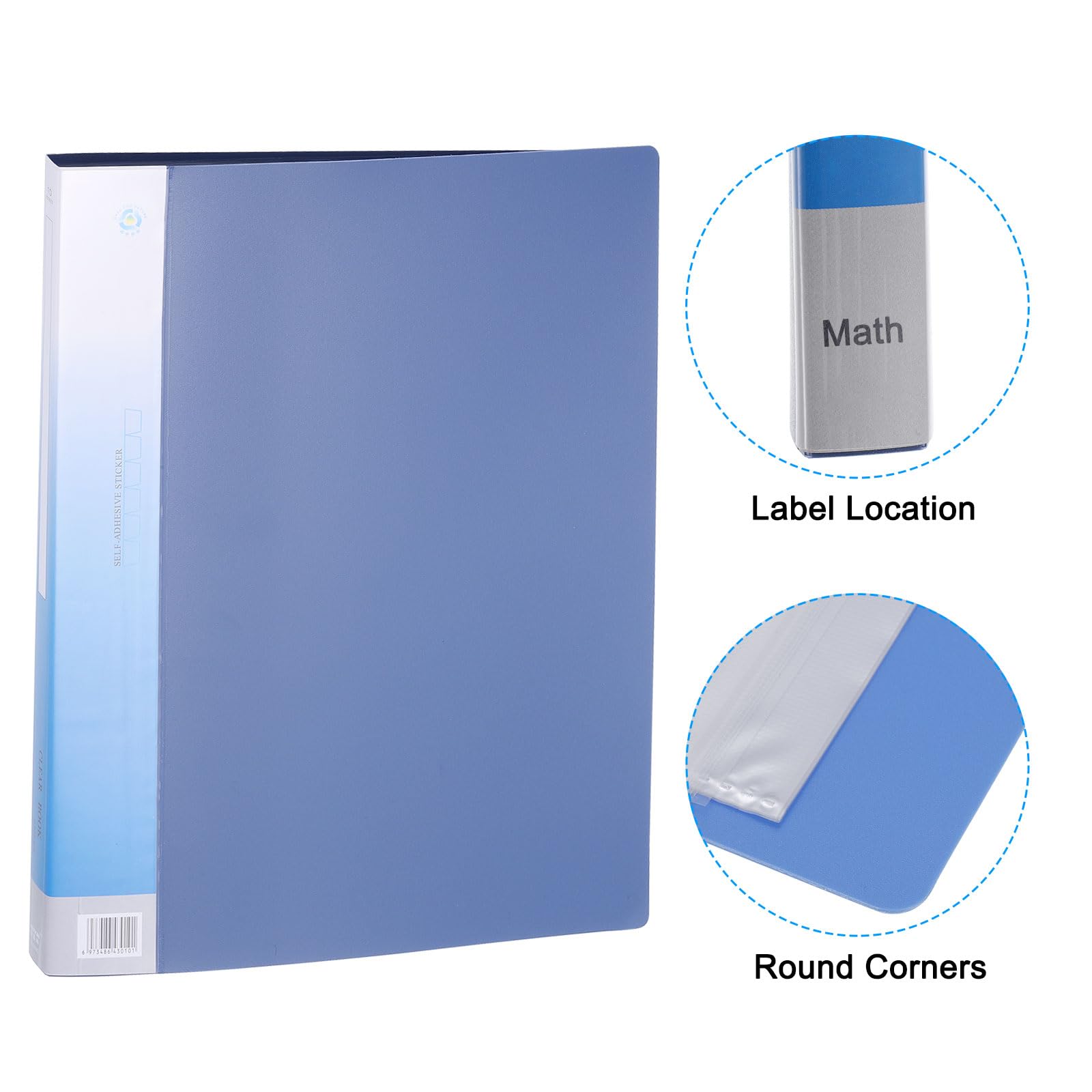PATIKIL 8.5x11 Binders with Plastic Sleeve - Image 3