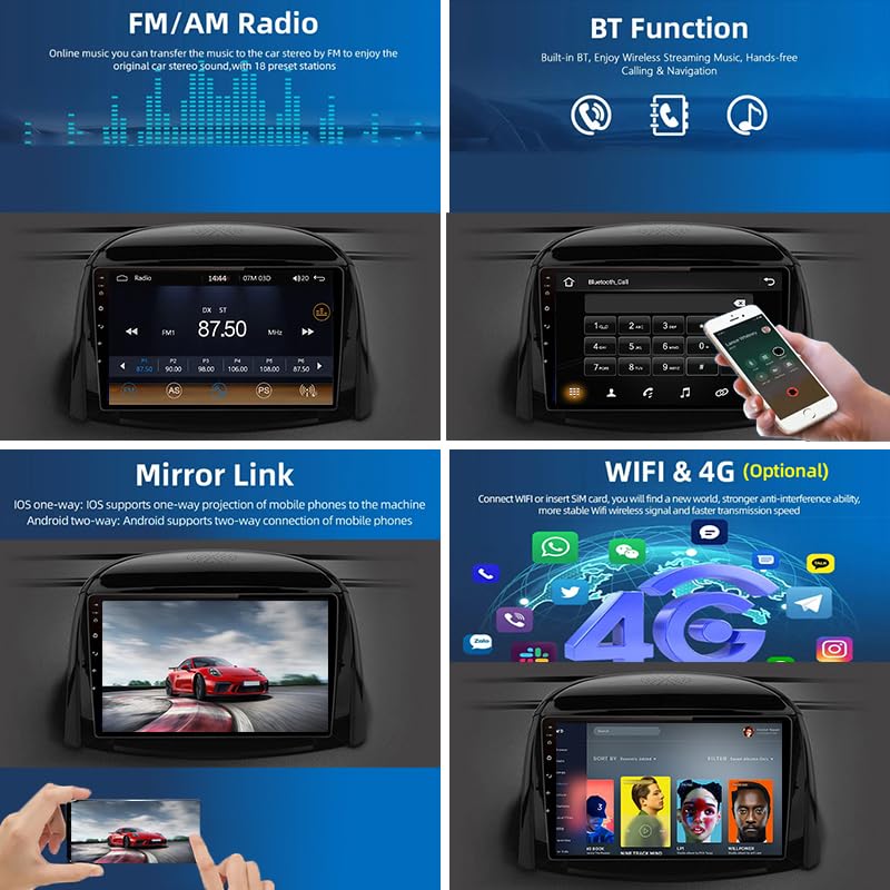 Autoradio Android Renault Koleos Écran Tactile 9'' Bluetooth RDS - 6