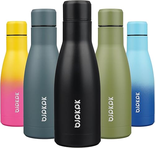 Miniatura 97 de BJPKPK Botellas de agua aisladas de 17 onzas, botellas de agua deportivas de acero inoxidable que mantienen el frío y el calor para viajes, aptas