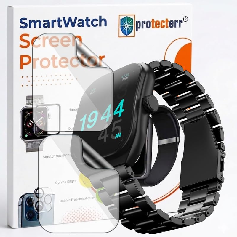 Image of 2-Pack Screen Protector for GOBOULT Trail 2.01 inch Smartwatch - Flexible TPU Screen Guard, HD Clear, Anti Scratch, Bubble Free, Full Coverage Film - Not Tempered Glass