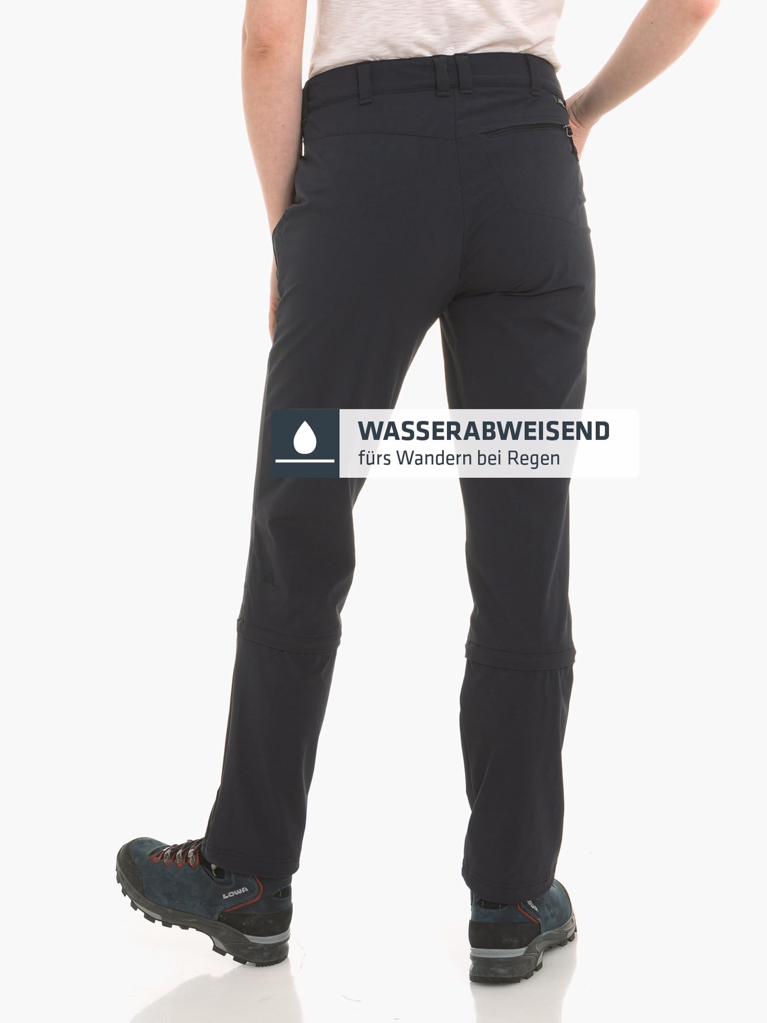 Schöffel Damen Pants Engadin1, strapazierfähige Damen Hose für Wanderungen, wasserabweisende Outdoor Hose mit sportlichem Schnitt