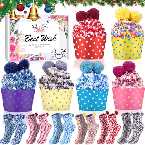 Chaussettes Mi-molleton Blue Q 'Fun Friends' – Multicolore, Coton, Pointure 5-10 (NEUF)