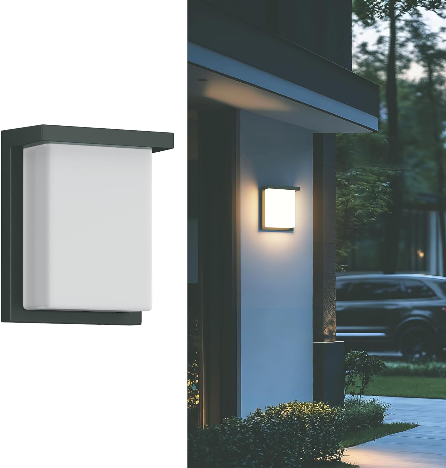 Tipace LED Wall Sconce Lights,30W Modern Outdoor Light Fixture Wall Mount,Waterproof Porch Lamp for Outside,3000K LED Exterior Lighting for House Patio Front Porch Garage Entryway