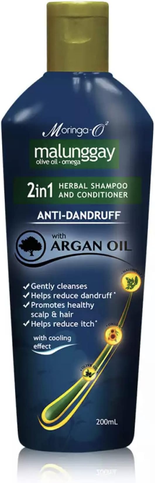Herbal Anti-Dandruff Shampoo & Conditioner with Argan Oil 2-in-1, 200mL