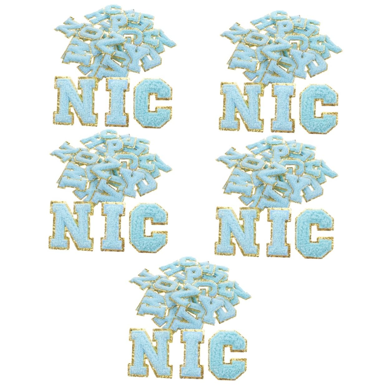 SHINEOFI 130piezas Parches Decorativos Bordados Para Ropa Parches De Costura Para Reparar y Embellecer Chaquetas Shirts Pantalones y Accesorios Diseño De Letras