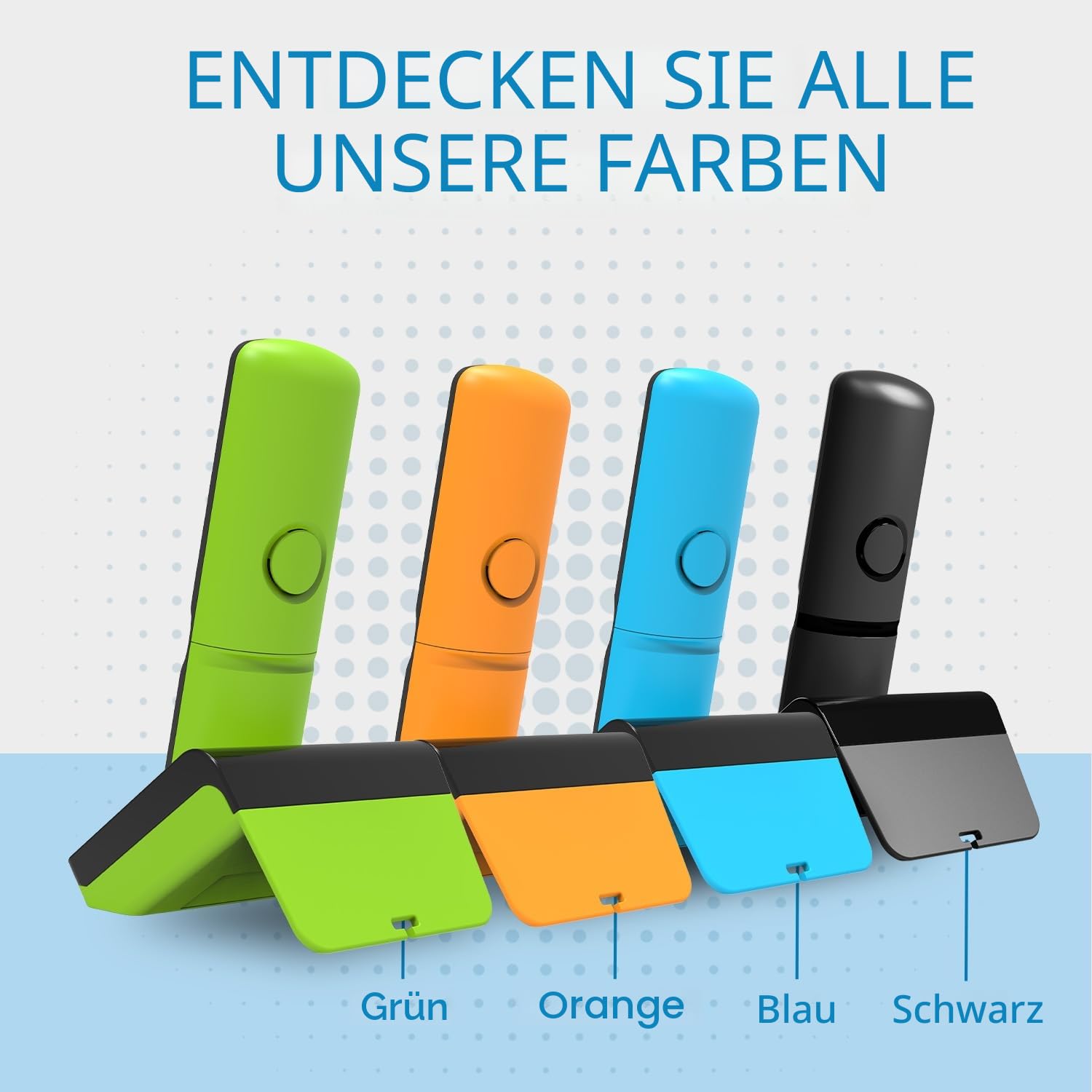 Alcatel S280 Schwarz und Blau, Freisprecheinrichtung, Anrufsperre, Telefonbuch mit 50 Namen und Nummern