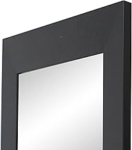la fabrica del cuadro Wall Mirror Made in Spain- Various Sizes and Colours – Dressing Mirror, Living Room, Bathroom, Entrances – Model MDF8 (Black, 65 x 165 cm)