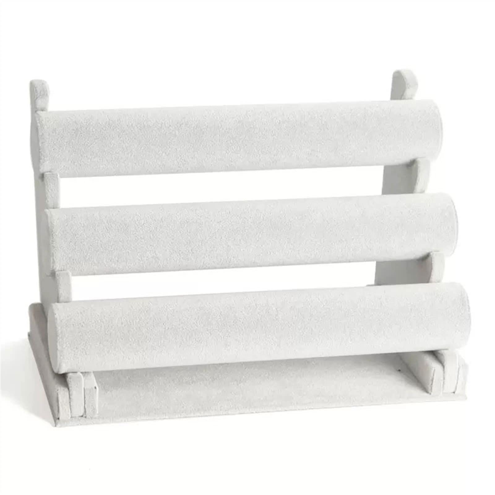 SBZIOJHDR jewellery stand, 3 Tiers Bracelet Holder, T-Bar Velvet Jewelry, Detachable Display Stand, Tree(3)