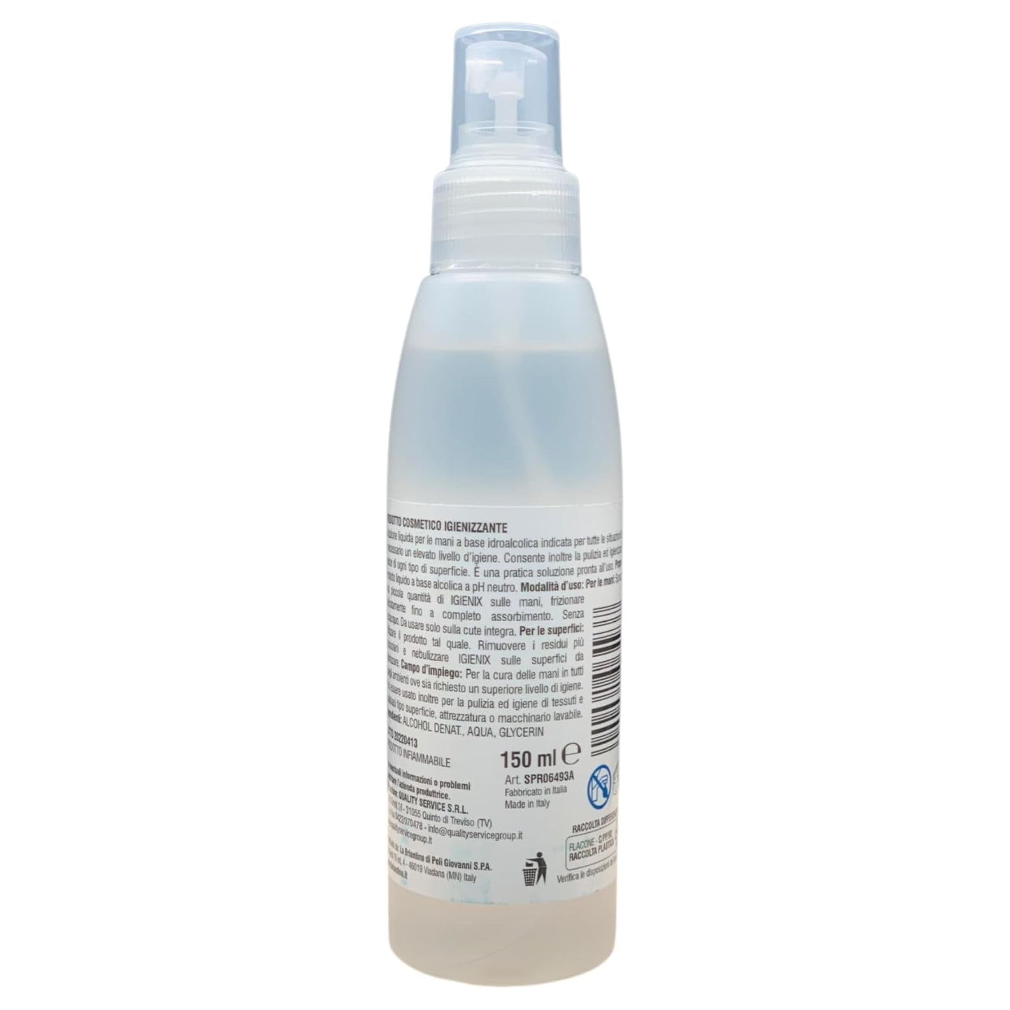 SET 3 VEGETALE SAPONARIA LAVATRICE 1 LT + IGIENIZZANTE SPRAY 150 ML.