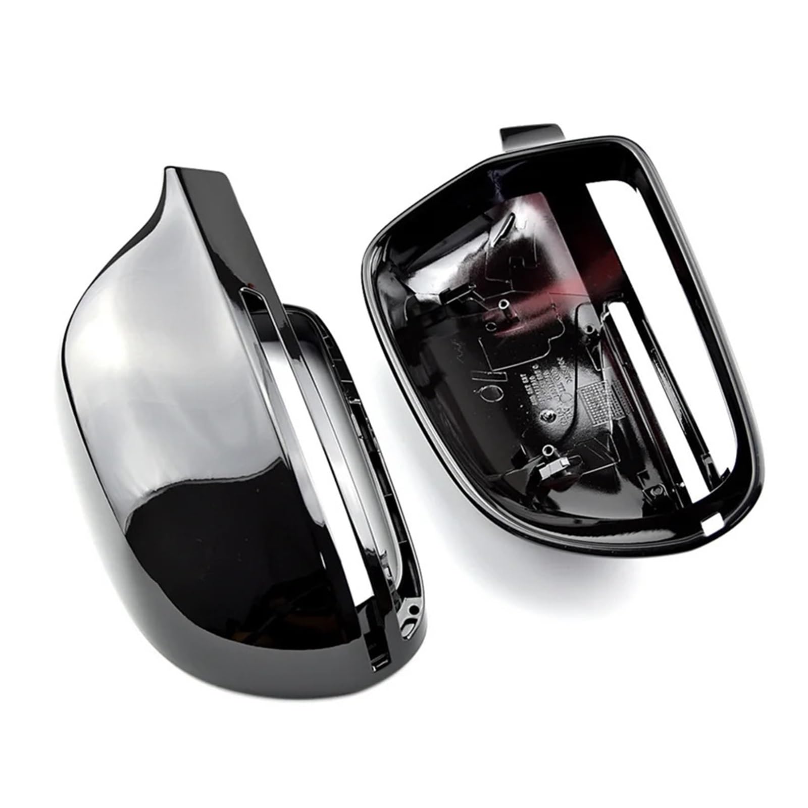 FVYRH AB59-2X Baked Black Rear View Mirror Cover Compatible with A4 S4 A5 S5 A6 S6 A8 S8 Q3 SQ3 A3 Rear View Mirror Modification Replacement