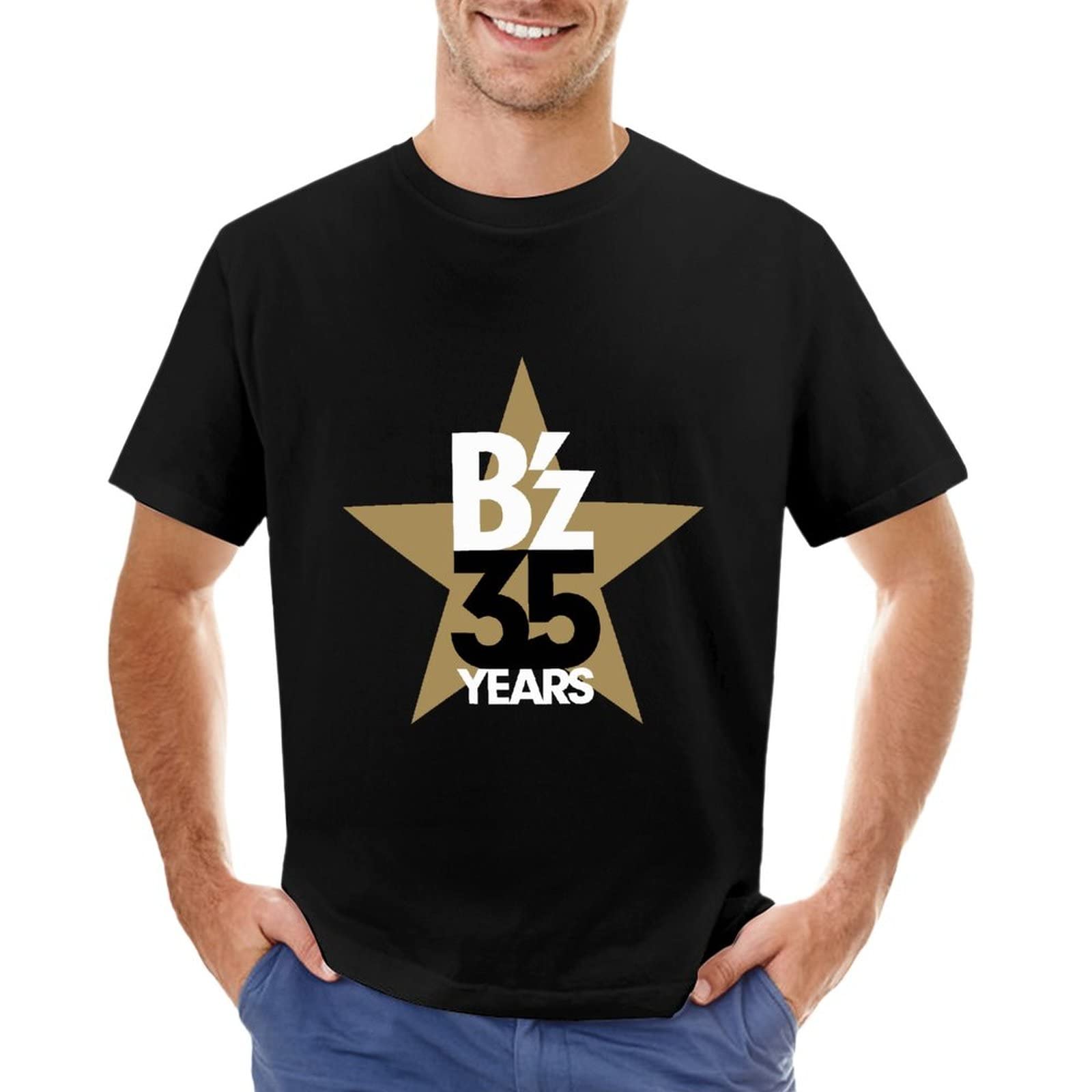 Amazon.co.jp: メンズTシャツ B'z ロックバンド 半袖 夏服 ティー