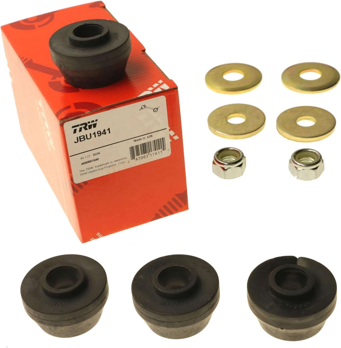 TRW JBU1941 Suspension Strut Rod Bushing Kit for Chrysler Sebring: 1996-2006 and other applications Rear