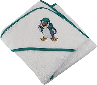 Linandelle - Capa de baño de algodón de esponja, 400 g, m², pincouin, color blanco - 80 x 80