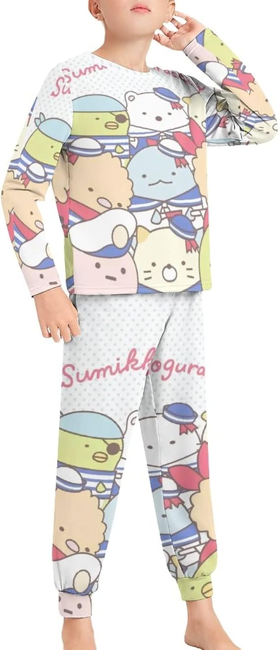 Amazon Co Jp すみっコぐらし キッズパジャマ 上下セット 子供 ベビー キッズ 長袖 男の子 女の子 柔らかい ルームウェア ベビー服 子供服 ルームウェア ねまき 寝間着 部屋着 2 12歳 服 ファッション小物