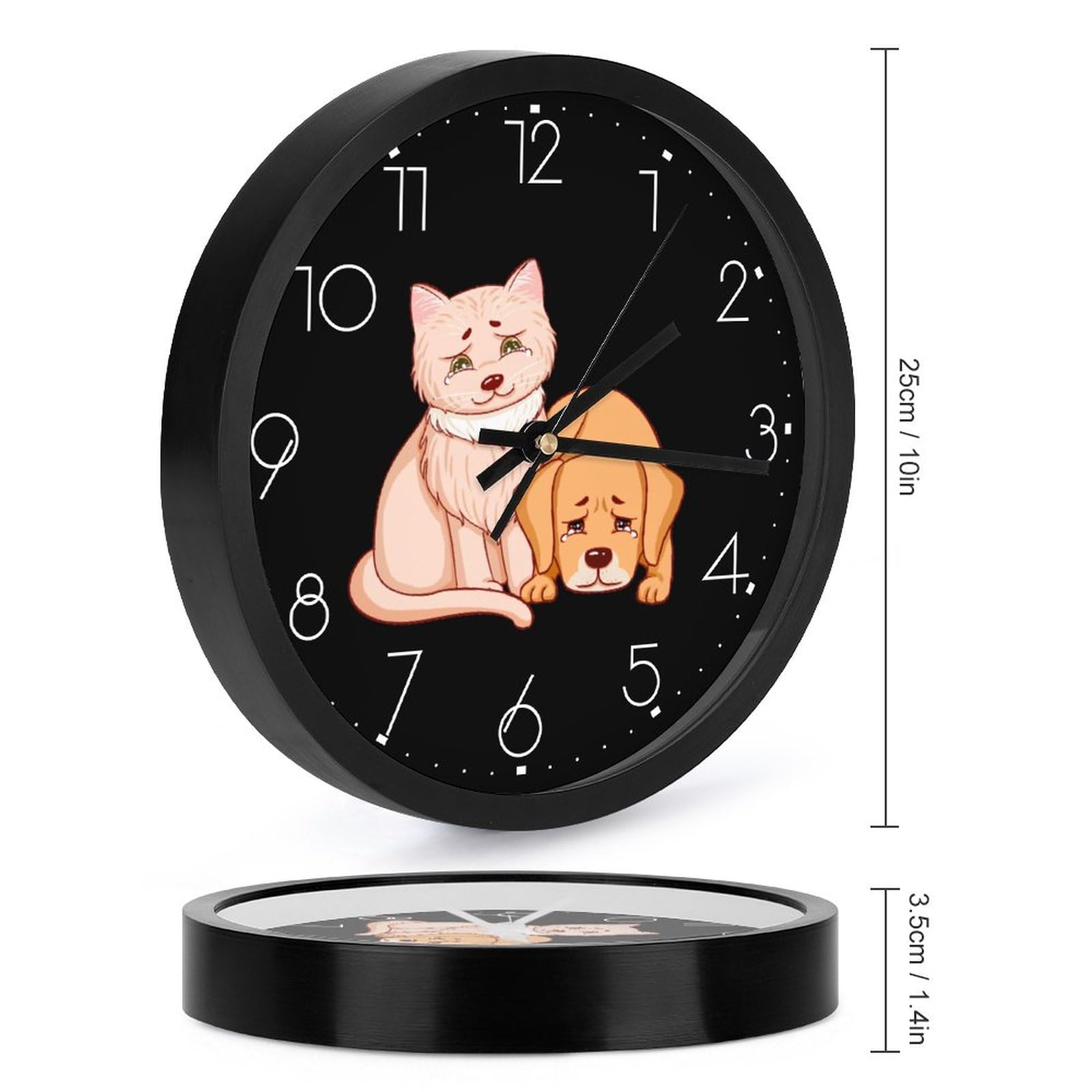 【リアル】壁掛け ペット時計 かわいい スコティッシュ・フォールド インテリア リアル】壁掛け ペット時計 かわいい スコティッシュ・フォールド