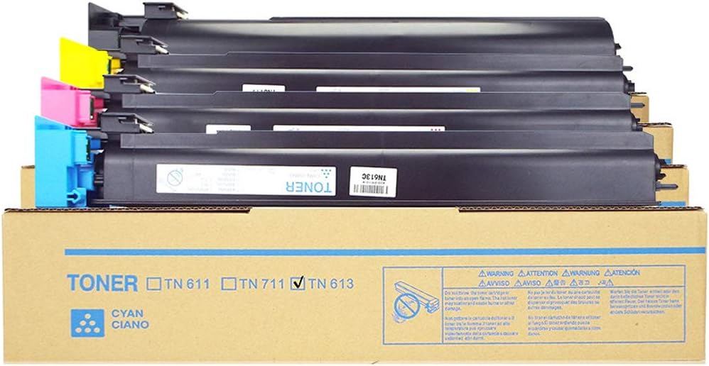 Printer Color Toner Suitable for TN613 Toner Cartridge Bizhub C452 C552 C652 Ink Cartridge,4colorsuit