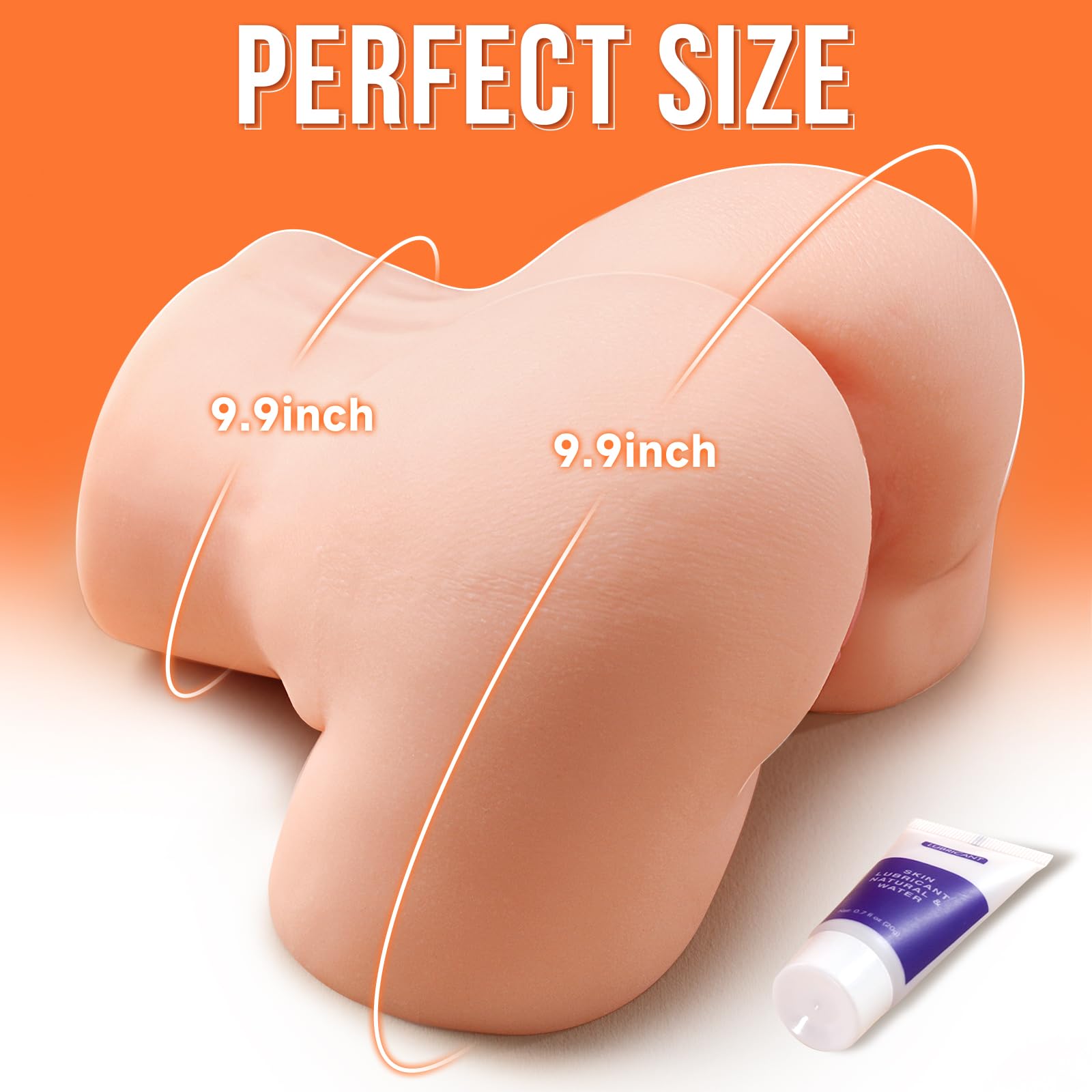 BIG SHOCKED Pocket Pussy for Men - Men's Sex Toys Male Masturbators Realistic Adult Toys Sex Doll Stroker 3D Lifelike Soft Butt with Vagina Anal Sex Pleasure Skin Color Adult Toy: 34 Pound
