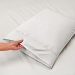 Travel Pillow Cases 13 x 18 Size Pack of 2 Pieces 100% Egyptian Cotton Long Staple Closure 500 Thread Count Toddler Pillow Covers Fits Up to Up to 11 x 15, 12 x 18, 13 x 16 White