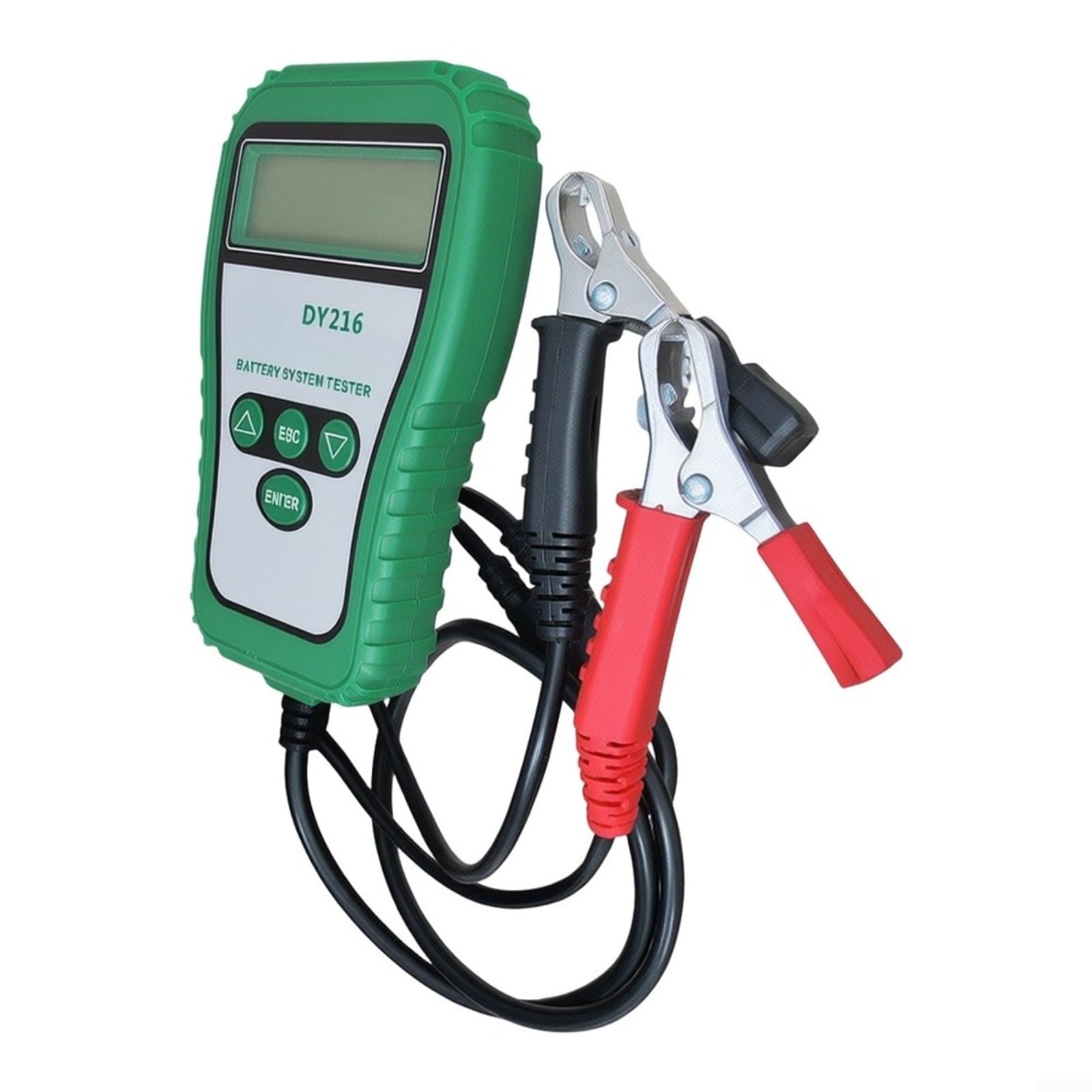 DY216 - Comprobador de batería 2 en 1 para coche (12 V, para voltaje y arranque), digital