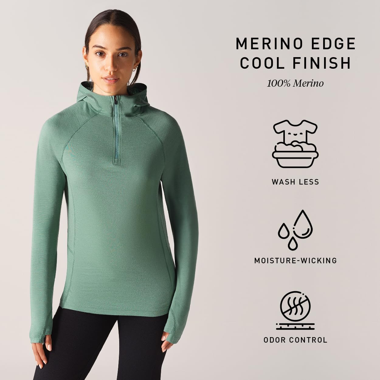 IBEX Merino Wool Women's Indie Hoodie | Insulated, Breathable & Odor-Reducing Pullover | Sweaters Ideal For Hiking - Image 6