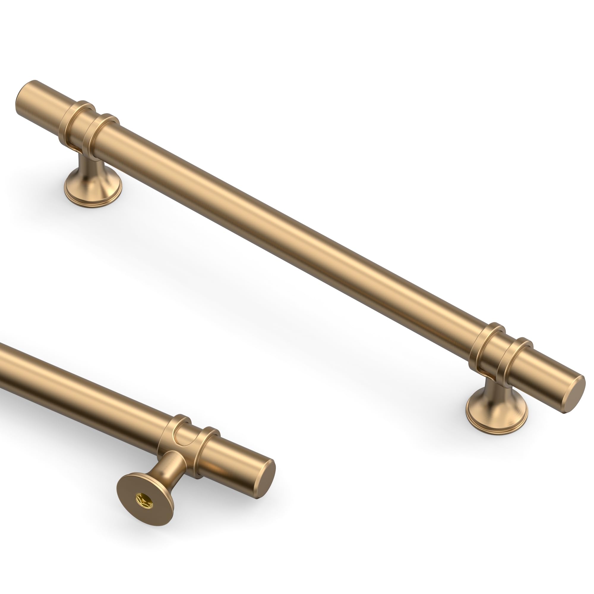 Asidrama 10 Pack 5 Inch(128mm) Champagne Bronze and Matte Black Kitchen Cabinet Handles, Cabinet Pulls Kitchen Cabinet Hardware Cupboard Handles Drawer Pulls — Amazon image 14