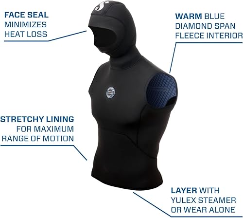 Miniatura 4 de SCUBAPRO Everflex Yulex - Chaleco con capucha para hombre, 50.118in