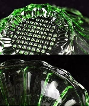 Amazon.co.jp: 蔵c9363f1レトロ硝子 ガラス小鉢 花形小鉢 気泡