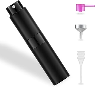 Atomizador Perfume Recargable 8ml + 3 Accesorios de Rellenado + PDF con Manual de Conservación y Uso del Perfume | Atomizador para Viaje