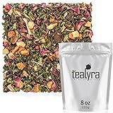 Tealyra - Berry Rose Slenderize - Pu Erh 5 Year Aged with Green Oolong - Loose Leaf Tea Blend - Wellness Healthy Tea - All Natural Ingredients - 220g (8-ounce)