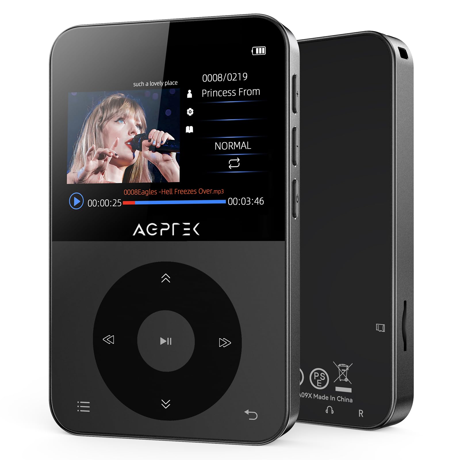 Amazon.co.jp: AGPTEK MP3プレーヤー 64GB 大容量 Bluetooth5.3 自動