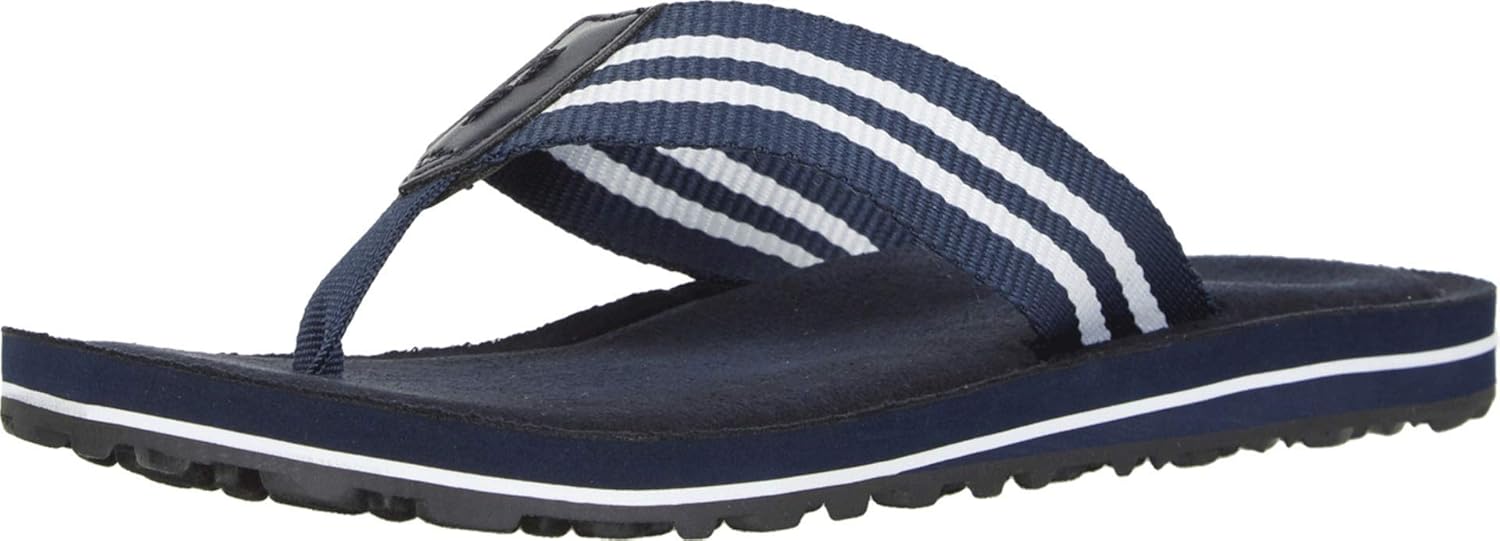 Clarks Women's Fenner Sunset Flip-Flop, Navy Textile, 050 M US
