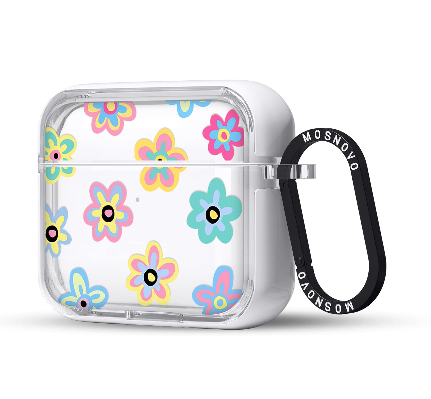 Photo 1 of MOSNOVO AirPods 3rd Case - Clear Protective Case with Metal Ring