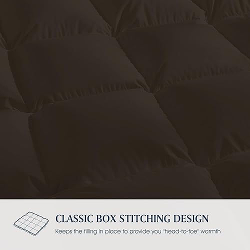 Miniatura 4 de Blue Ridge Home Fashions - Edredón sintético de microfibra para todas las estaciones, relleno de poliéster hipoalergénico, Full Queen