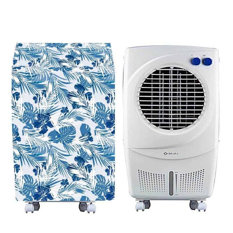 Image of Cooler Cover Compatible For Bajaj PX97 Torque New 36 Litres Personal Air Cooler Waterproof, Dustproof, Leaf Design.