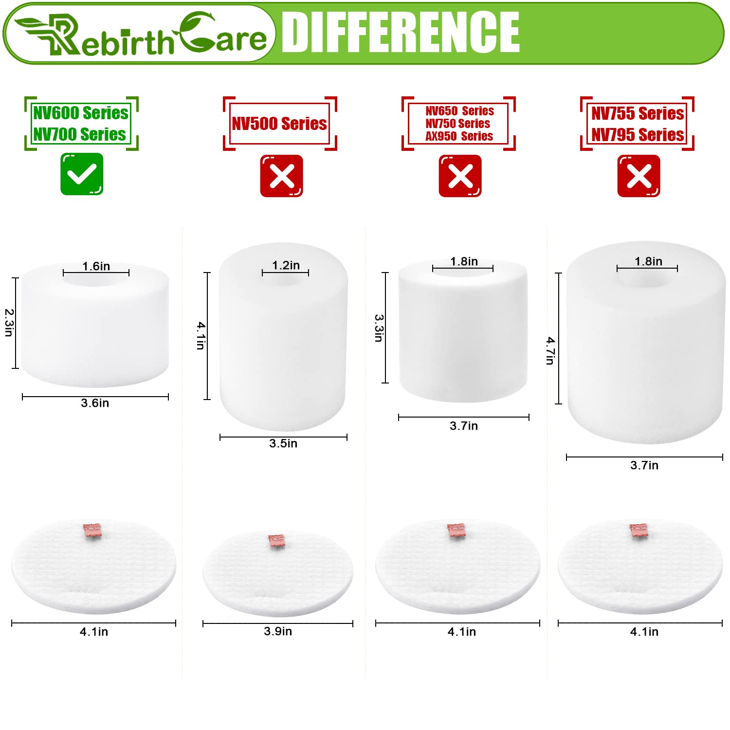 Lot De 6 Filtres De Rechange Pour Aspirateur Shark NV601UK NV601UKT Nv600uk Nv600 Nv601 Nv700uk Nv700ukt 91046917