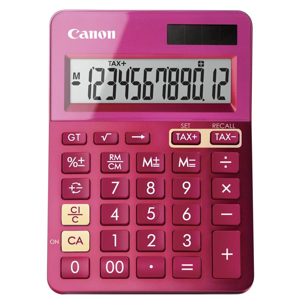 Canon 9490B003 - Calculadora de sobremesa, color rosa