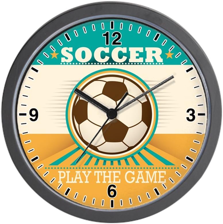Wall Clock Soccer Football Futbol Play The Game Home