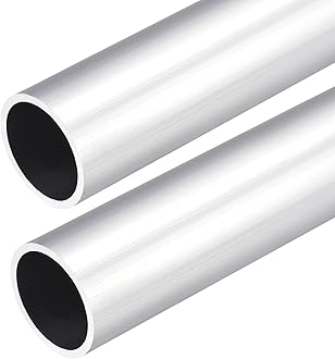 DMiotech 2Pack (30mm OD x 26mm ID) 6063 Aluminum Round Tube 300mm Length Industry Metal Tubing for Machinery Frame Construction DIY Projects