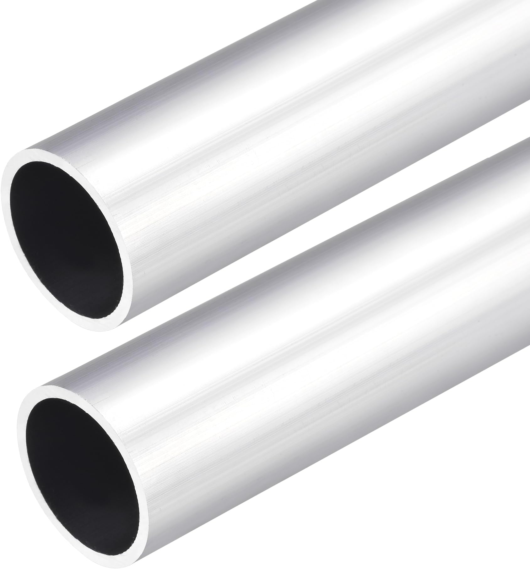 DMiotech 2Pack (30mm OD x 26mm ID) 6063 Aluminum Round Tube 300mm Length Industry Metal Tubing for Machinery Frame Construction DIY Projects