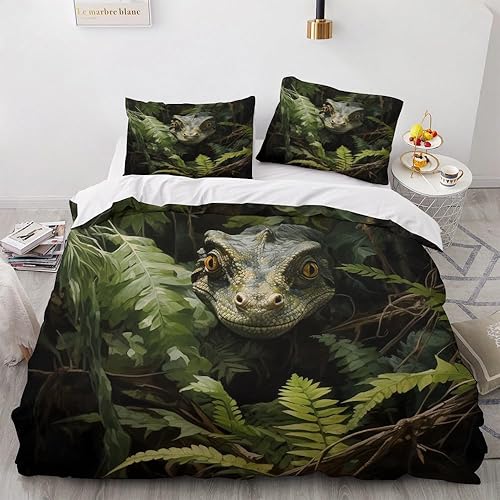 Miniatura 10 de Juego de funda de edredón de tamaño King de gran tamaño, diseño de flores, decoración de dormitorio, funda de edredón y 2 fundas de almohada de 3