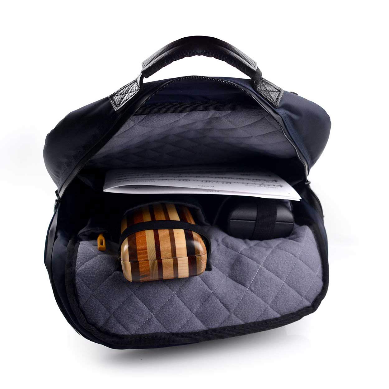 Roi Backpack - Querflöten-Rucksack dunkelblau ( Farbe: blau / türkis)