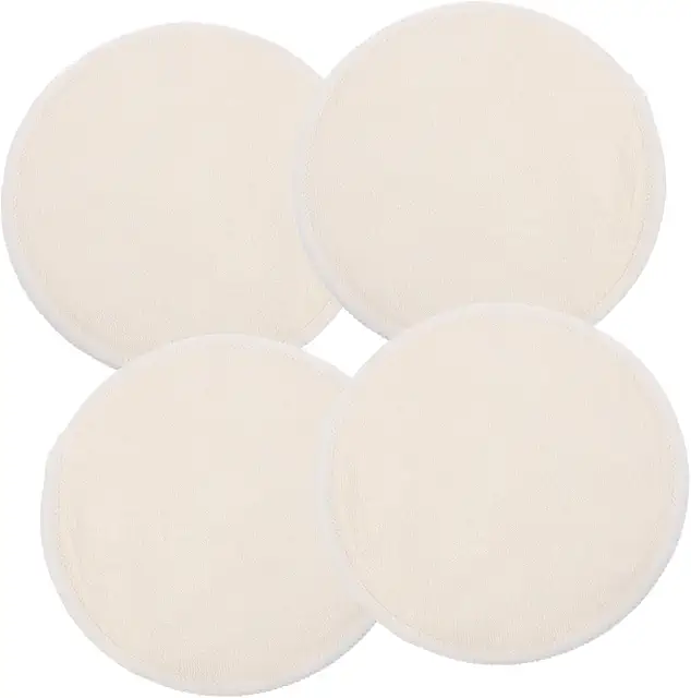 CHICAMPERA 4 Stück Atmungsaktive Stilleinlagen aus Bambusfaser - Waschbare Stillpads für Mütter