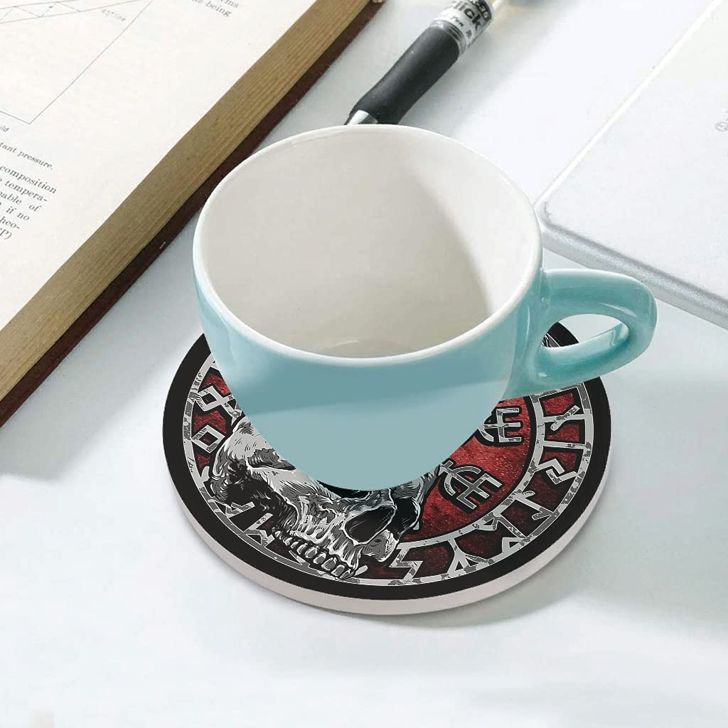 Set 4 Sottobicchieri In Ceramica Con Farfalle E Base In Sughero – Diametro 10 Cm, Assorbenti E Decorativi, Regalo Per Amiche - 4