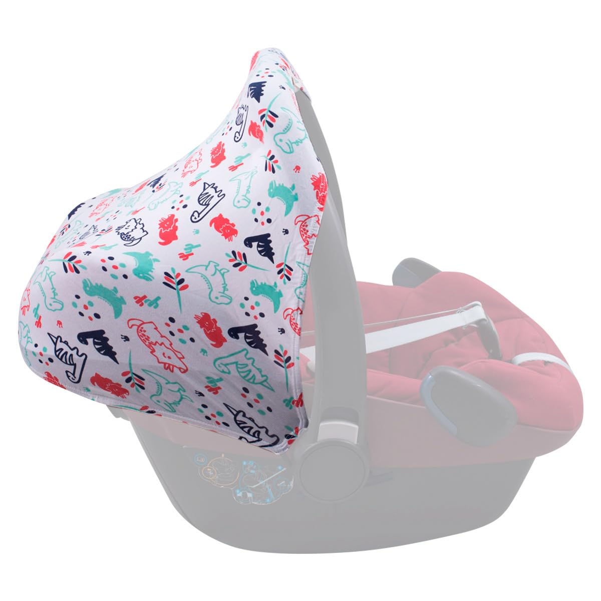 JYOKO KIDS Capota de algodón compatible con Maxi Cosi Pebble Bebe Confort (BLOOM) — view 11