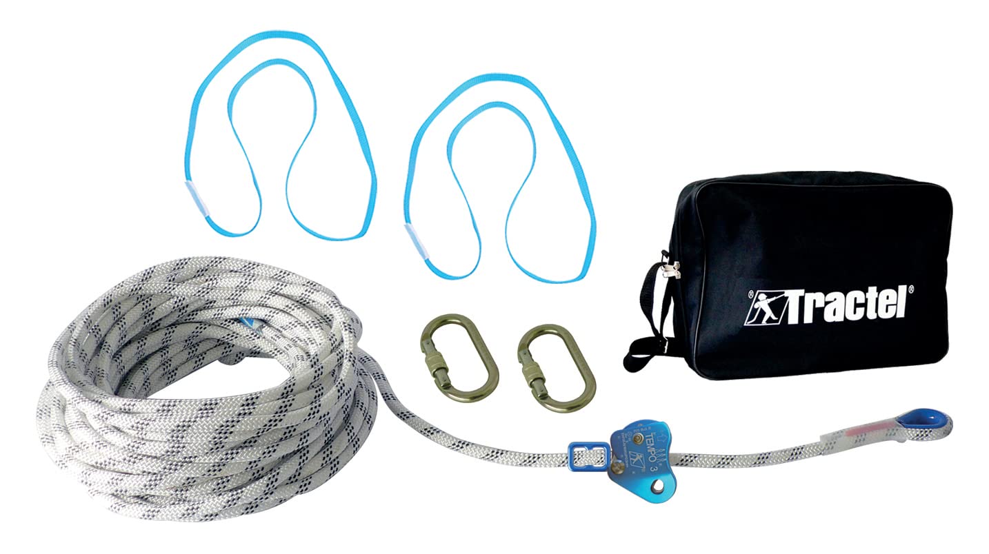 Tractel 62862 Ligne de Vie Temporaire TEMPO 3, Longueur 18M