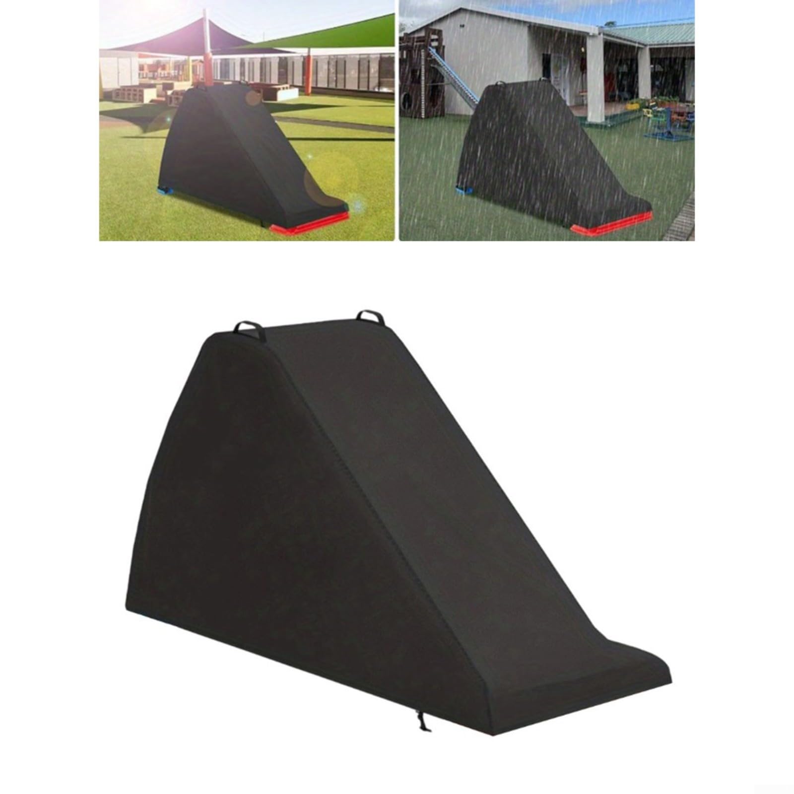 Copertura per scivolo per bambini, impermeabile, da giardino, con fascia elastica sul fondo, bottoni a pressione in tessuto Oxford 420D, protezione UV per attrezzature per parchi giochi per bambini