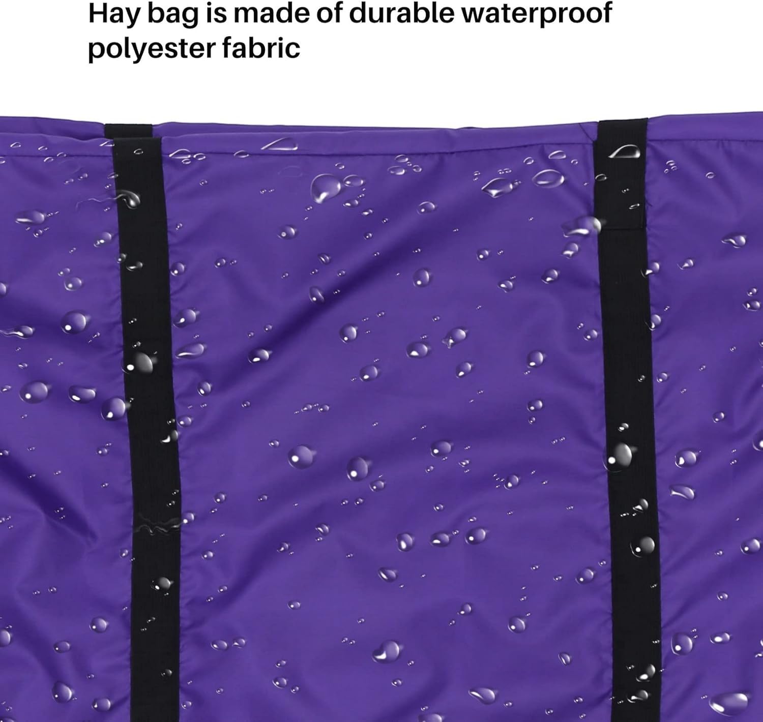 Sac De Transport pour Balles De Foin, Très Grand, Pliable Et Portable, avec Fermeture éclair, pour Chevaux Et Bétail